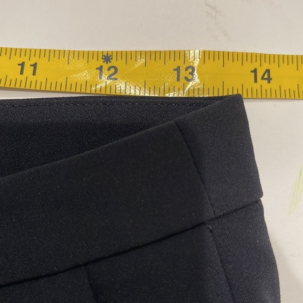 Zara Basic Black Pants With Silver Button Cuff Ac… - image 8